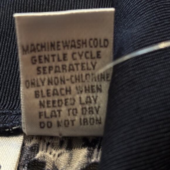 Chico's Travelers Collection Geometric Full Zip Jacket Blue White Gray 0/Small - Picture 5 of 5